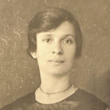 An aged photo of Malka Steinberg